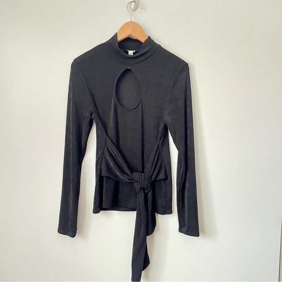 NWT River Island Cut-Out Detail Belted Wrap Top, UK14/US10 - Picture 7 of 14